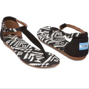 TOMS | “Playa” T-Strap Flat Sandal
